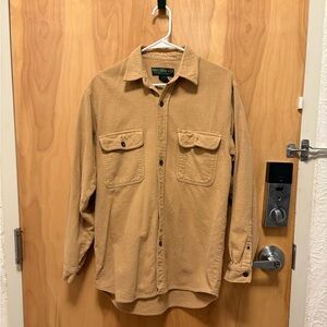 Mens Tan Northwest Winterweight Button Up